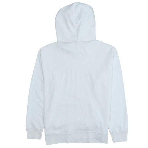Levi's Men's White Pullover Hoodie M Logo Fleece Sweatshirt - Image 4
