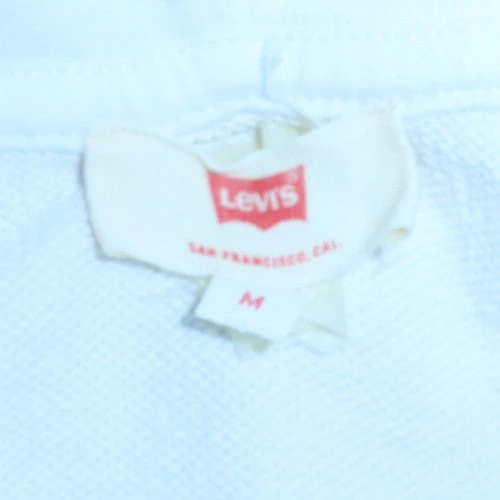 Levi's Men's White Pullover Hoodie M Logo Graphic Sweatshirt - Image 6