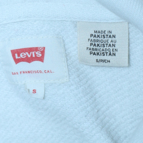 Levi's Men's White Pullover Hoodie Small Regular Fit Graphic Logo - Image 5