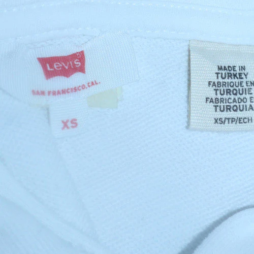 Levi's Men's White XS Pullover Hoodie with Red Logo - Image 5