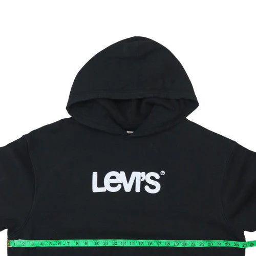Levi's Women Black XL Relaxed Pullover Hoodie Cotton Blend - Image 2