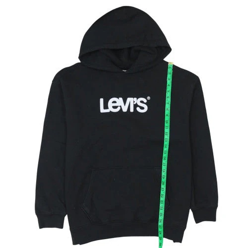 Levi's Women Black XL Relaxed Pullover Hoodie Cotton Blend - Image 3