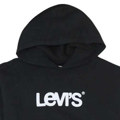 Levi's Women Black XL Relaxed Pullover Hoodie Cotton Blend - Image 7