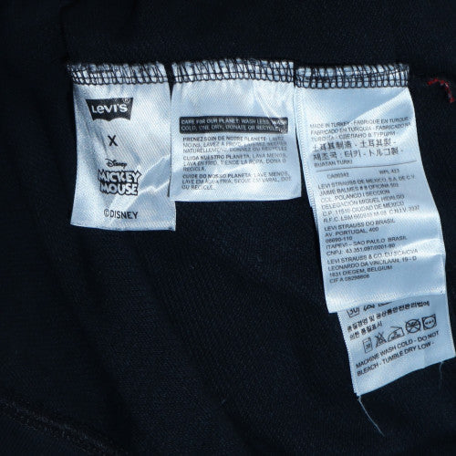 Levi's Women Black XS Pullover Hoodie Mickey Mouse Sequin Design - Image 6