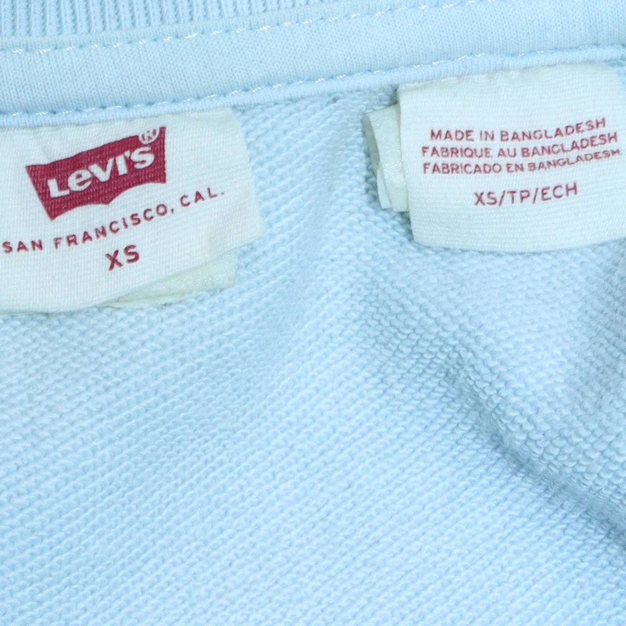 Levi's Women Light Blue XS Crew Neck Pullover Sweatshirt - Image 5