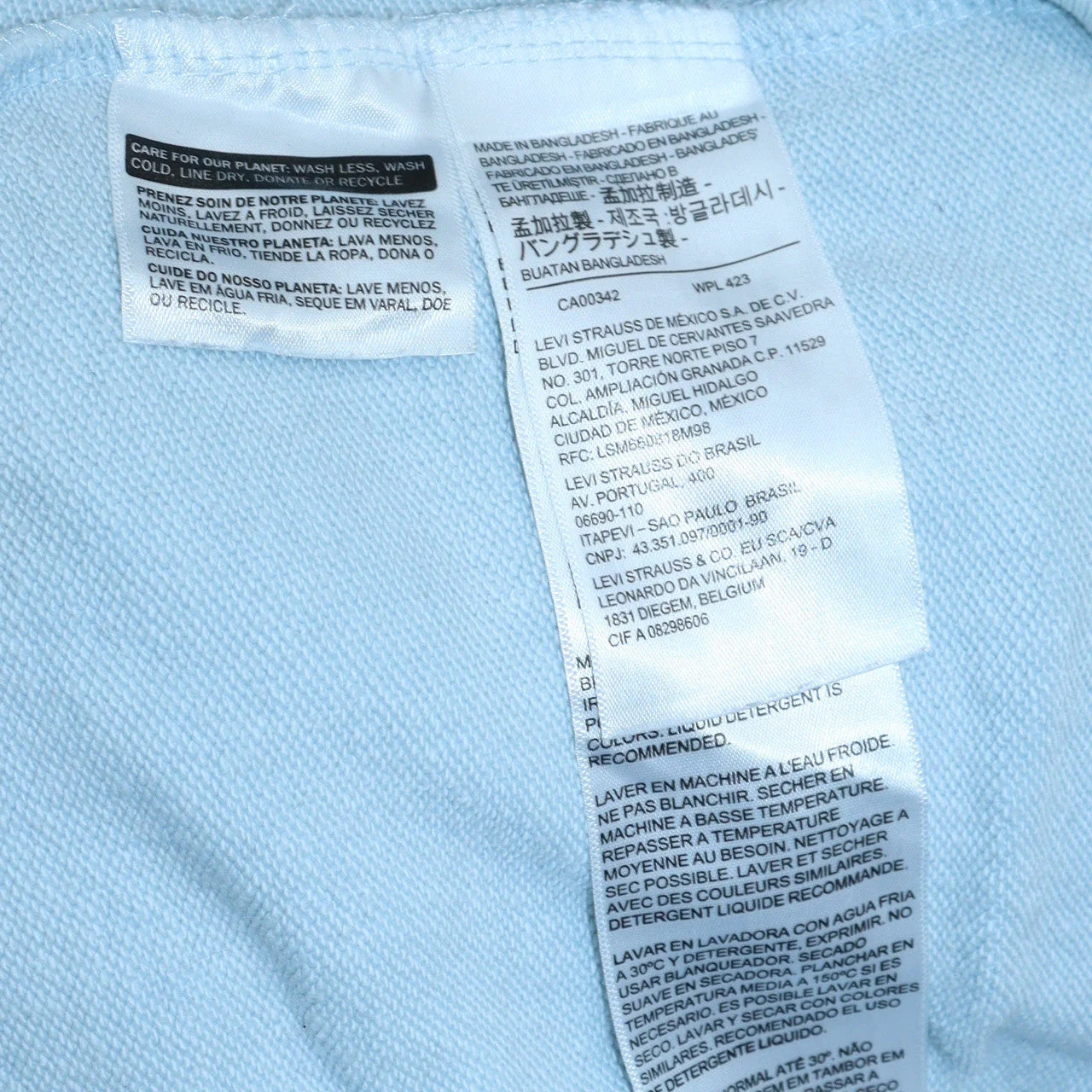 Levi's Women Light Blue XS Crew Neck Pullover Sweatshirt - Image 6