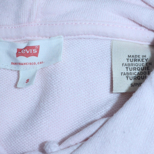 Levi's Women Pink Pullover Hoodie Size S Cotton Regular Fit - Image 5