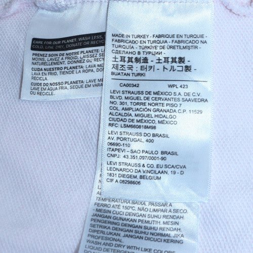 Levi's Women Pink Pullover Hoodie Size S Cotton Regular Fit - Image 6
