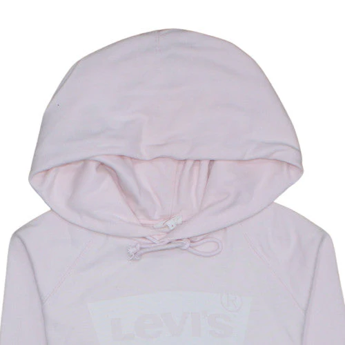 Levi's Women Pink Pullover Hoodie Size S Cotton Regular Fit - Image 8