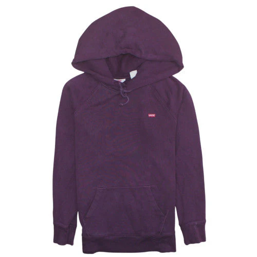 Levi's Women Purple Pullover Hoodie XS Cotton Blend Casual