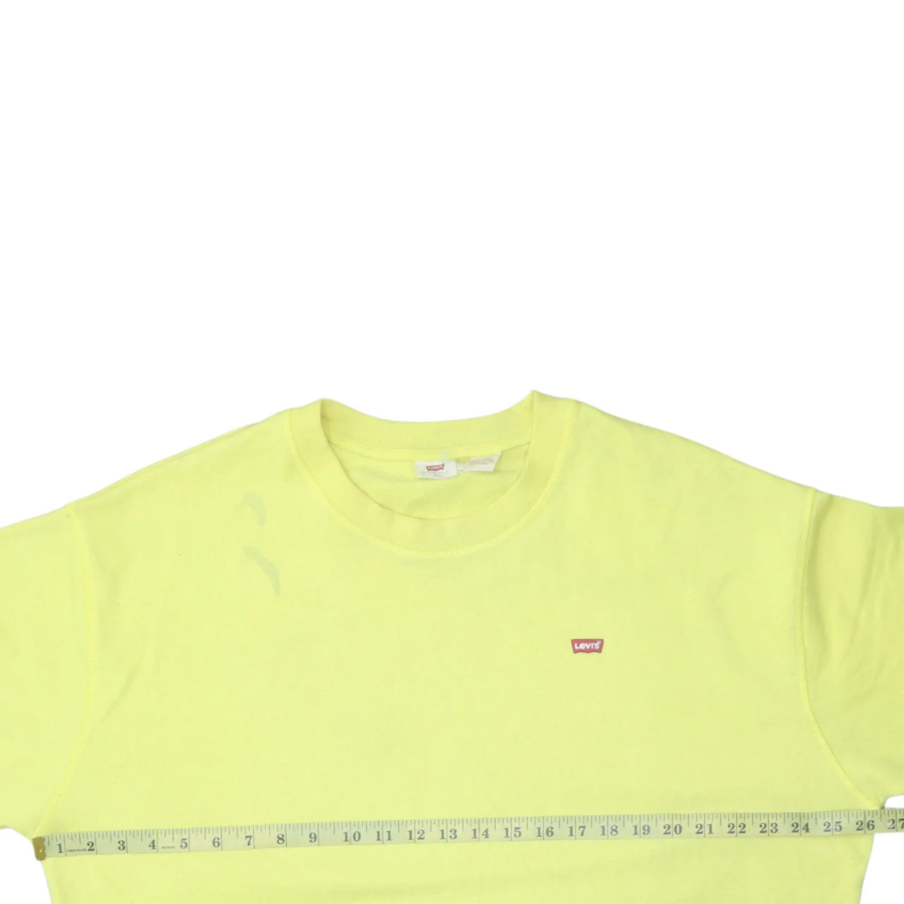 Levi's Women Yellow Crew Neck Long Sleeve Pullover Sweatshirt XXL - Image 3