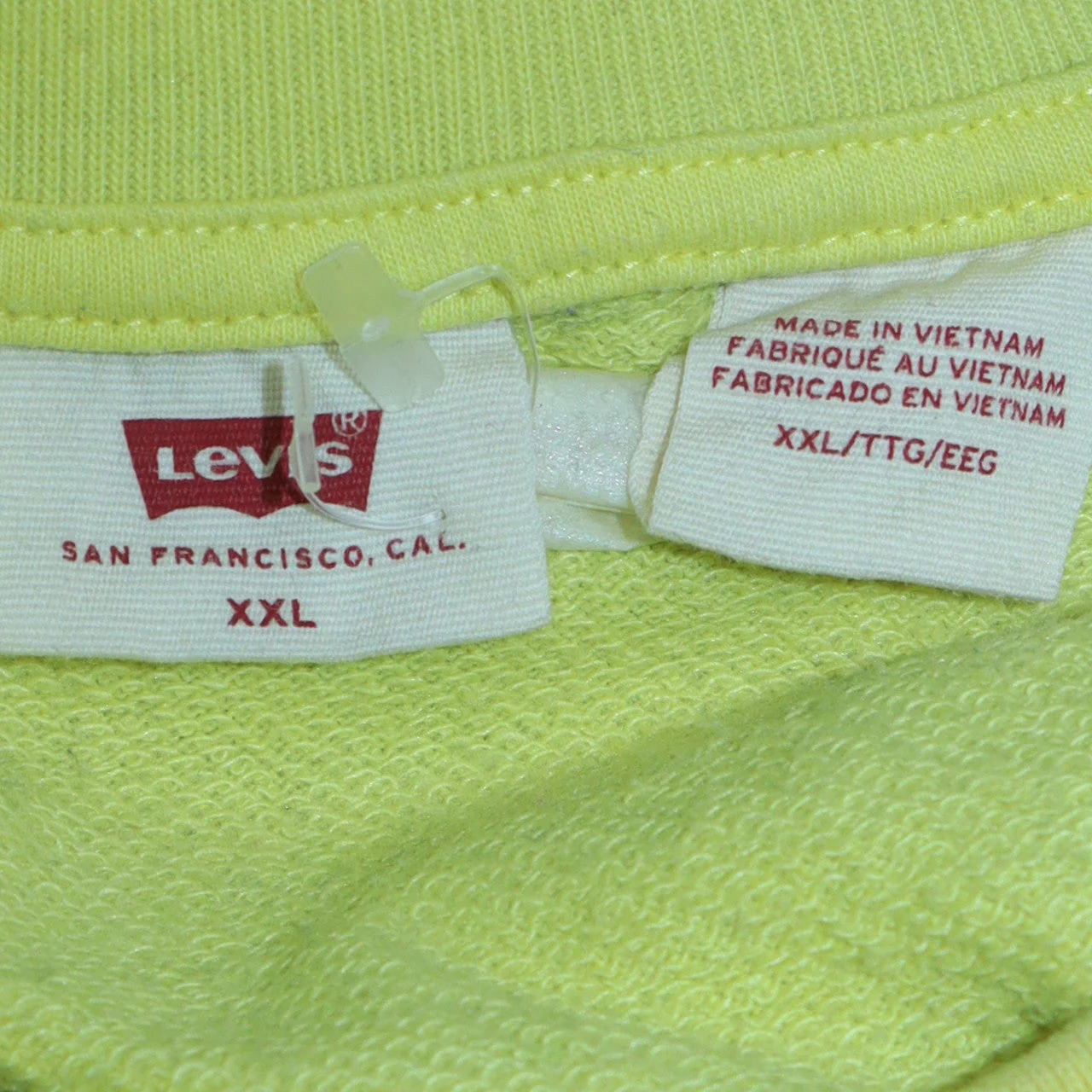 Levi's Women Yellow Crew Neck Long Sleeve Pullover Sweatshirt XXL - Image 6