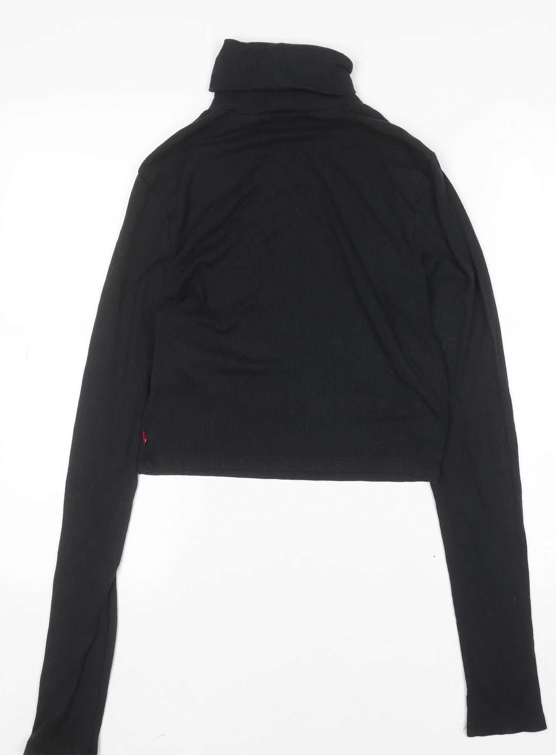 Levi's Women's Black Roll Neck Long Sleeve Slim Fit Jumper M - Image 3