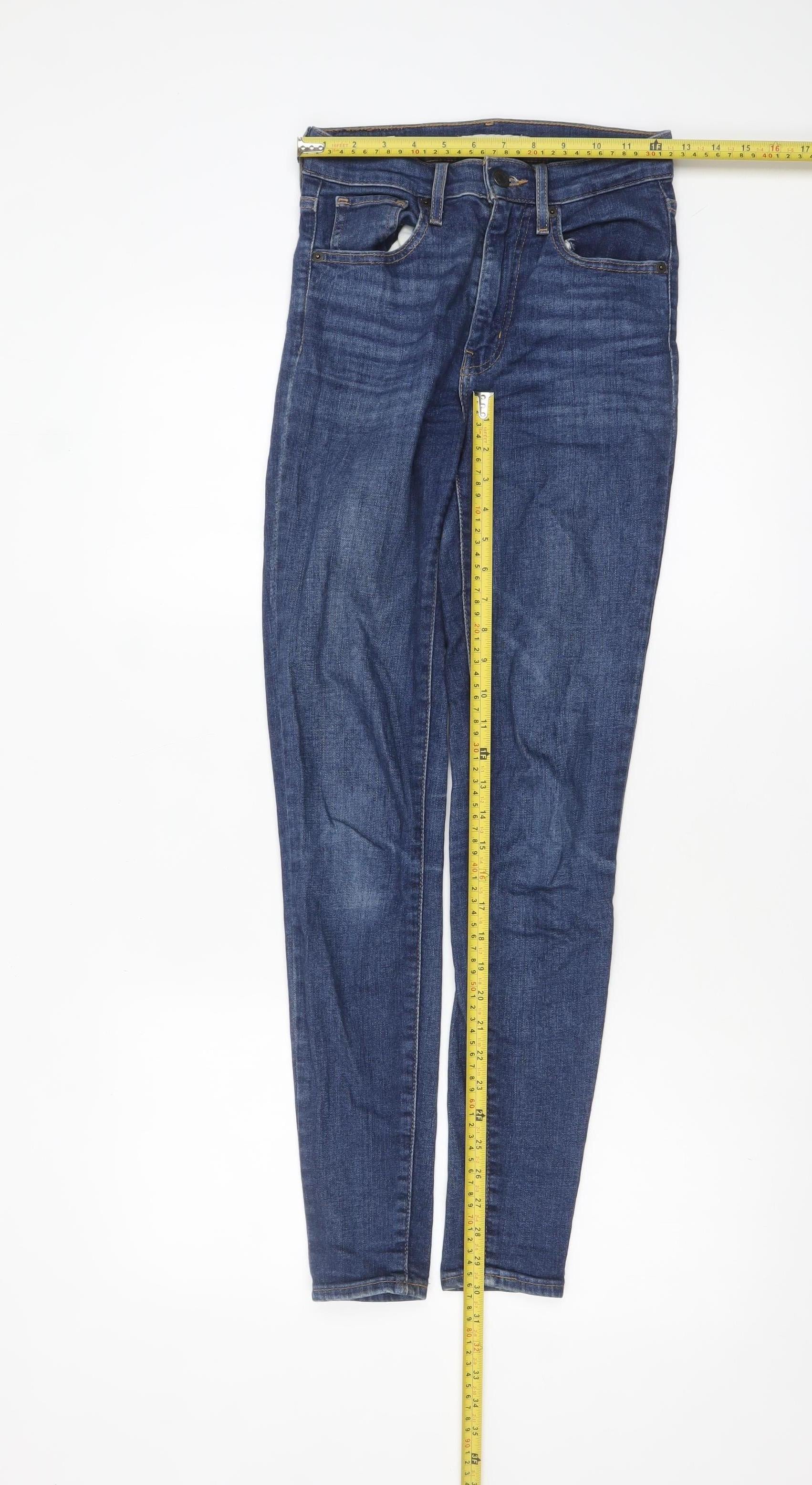 Levi's Women's Blue 25 Mile High Super Skinny High Rise Jeans - Image 2
