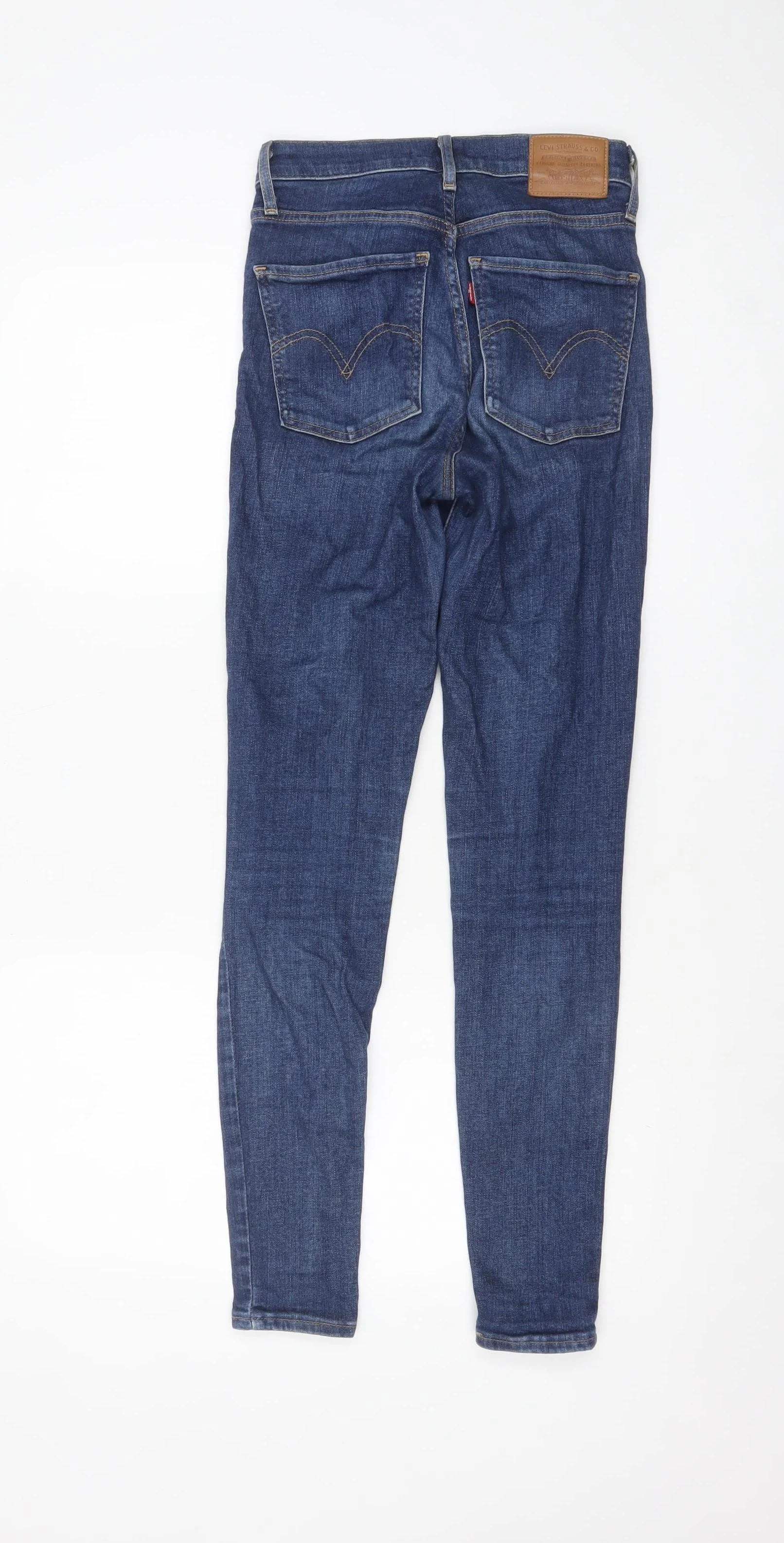 Levi's Women's Blue 25 Mile High Super Skinny High Rise Jeans - Image 3
