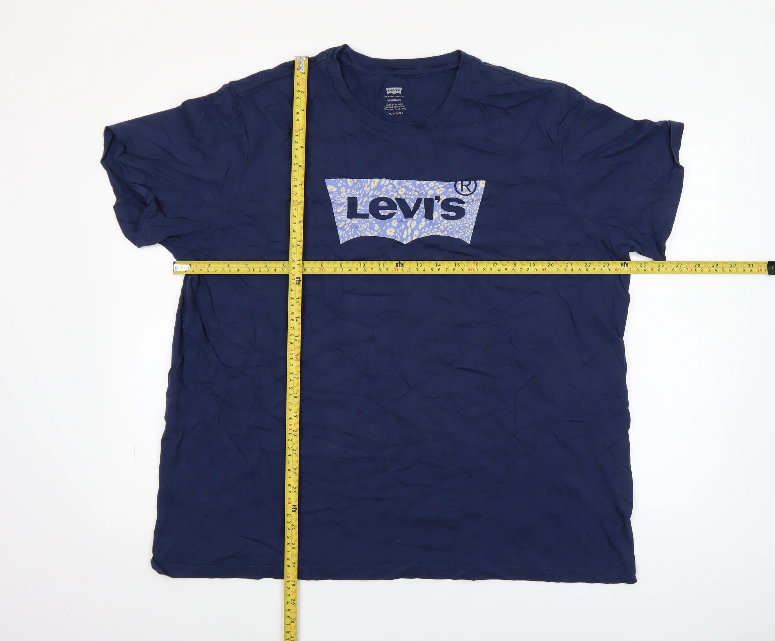 Levi's Women's Blue 2XL Basic Crew Neck Cotton T-Shirt - Image 2