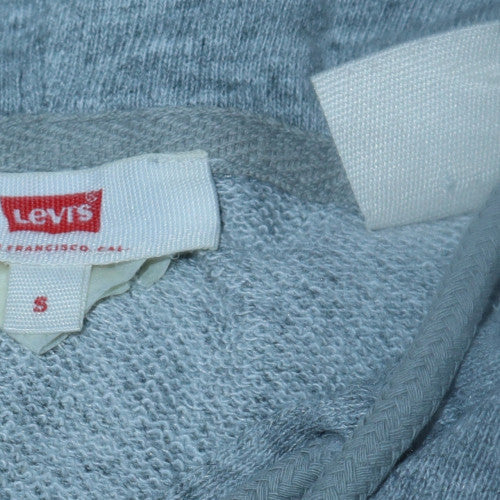 Levi's Womens Grey Small Pullover Hoodie with Logo Print - Image 5