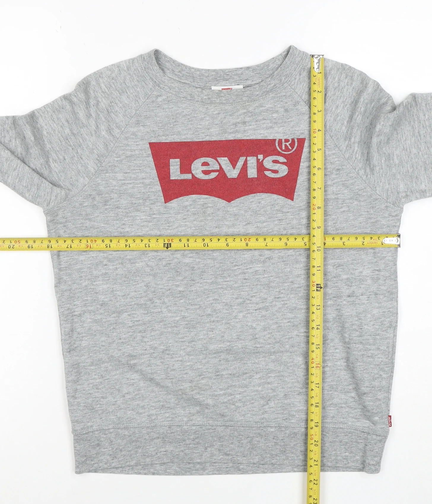 Levi's Womens Grey XS Crew Neck Pullover Sweatshirt - Image 2