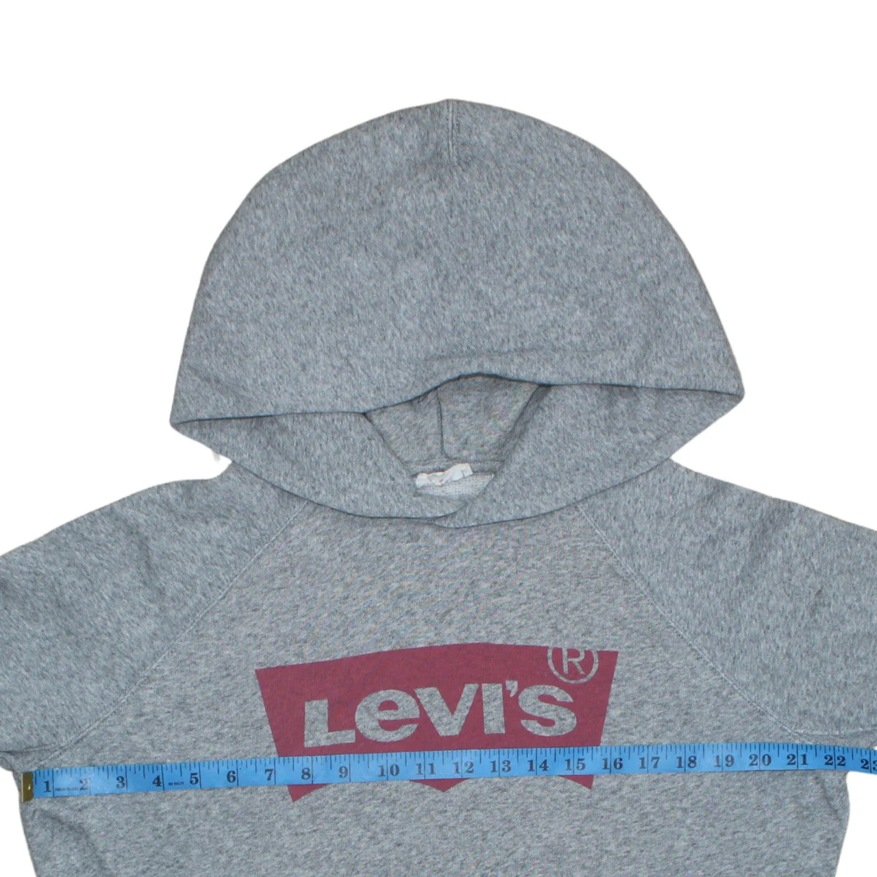Levi's Women's Grey XS Pullover Hoodie with Logo Graphic Print - Image 2