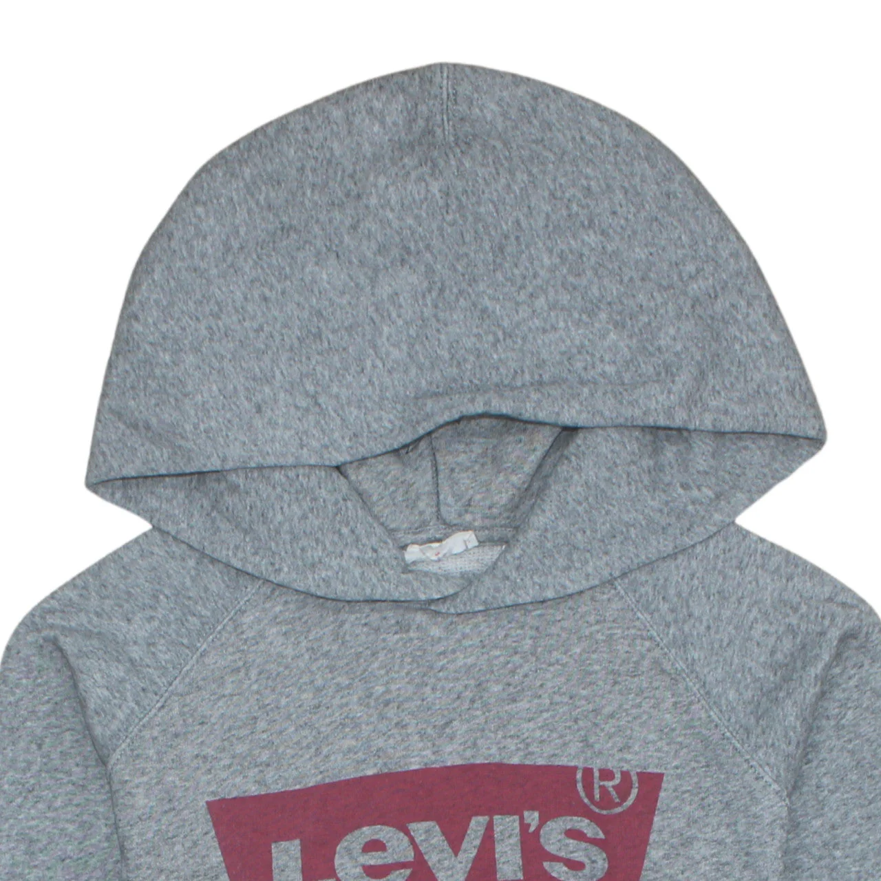 Levi's Women's Grey XS Pullover Hoodie with Logo Graphic Print - Image 7
