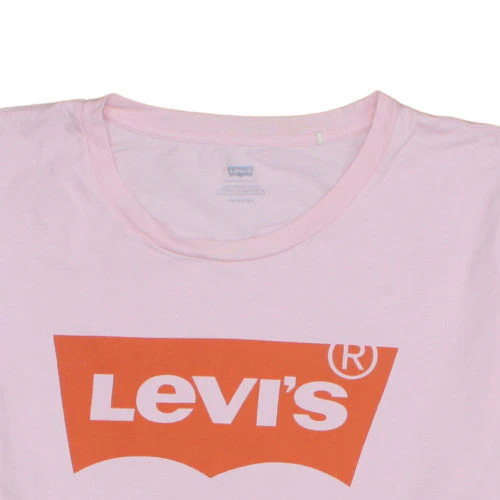 Levi's Women's Pink 3XL Basic Cotton Crew Neck T-Shirt - Image 8