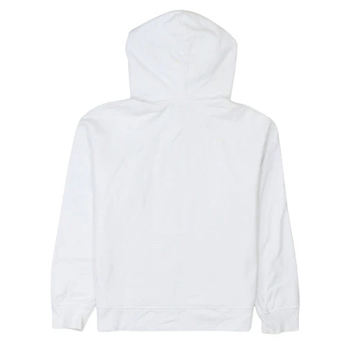 Levi's Womens White Floral Logo Pullover Hoodie Medium - Image 4