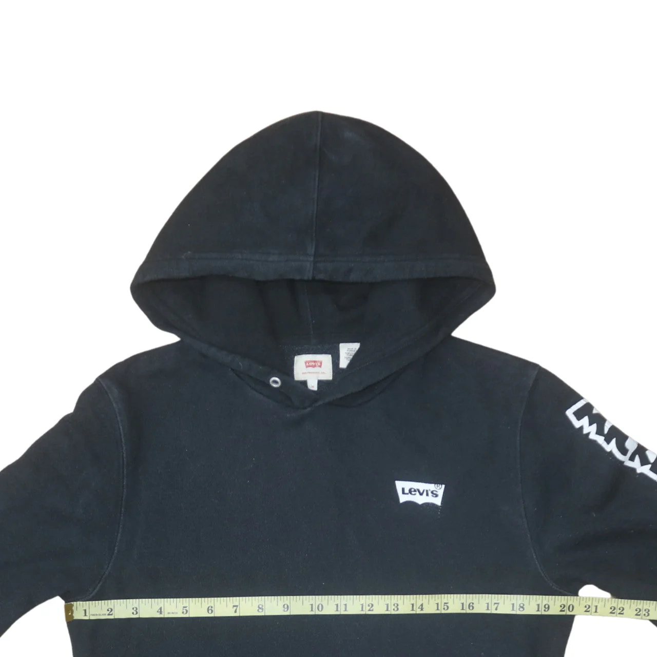 Levi's x Disney Men's Black Pullover Hoodie Size M Graphic Logo - Image 2