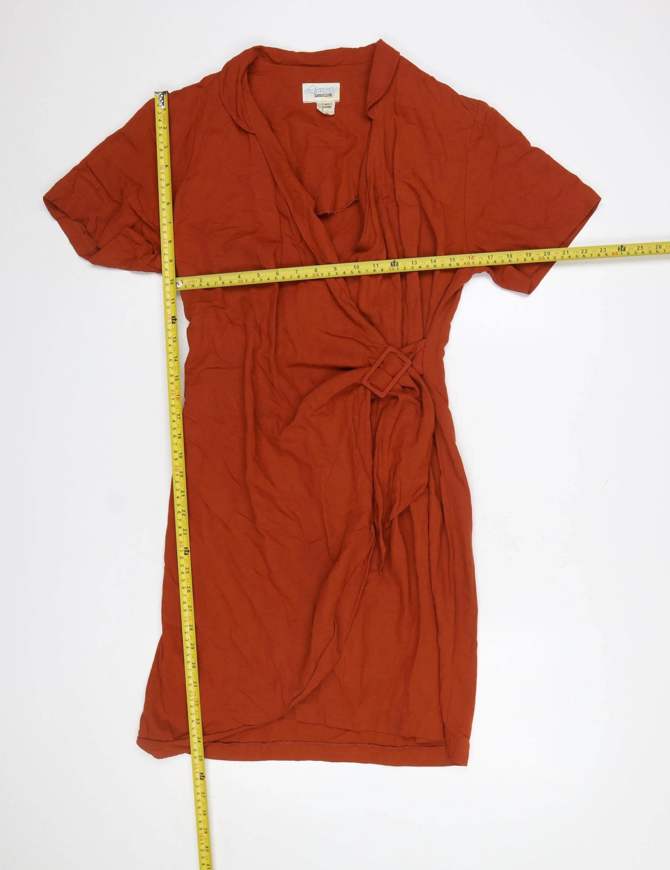 Lieverje Latest Look Women's Brown Size 12 Wrap Belted Dress - Image 2