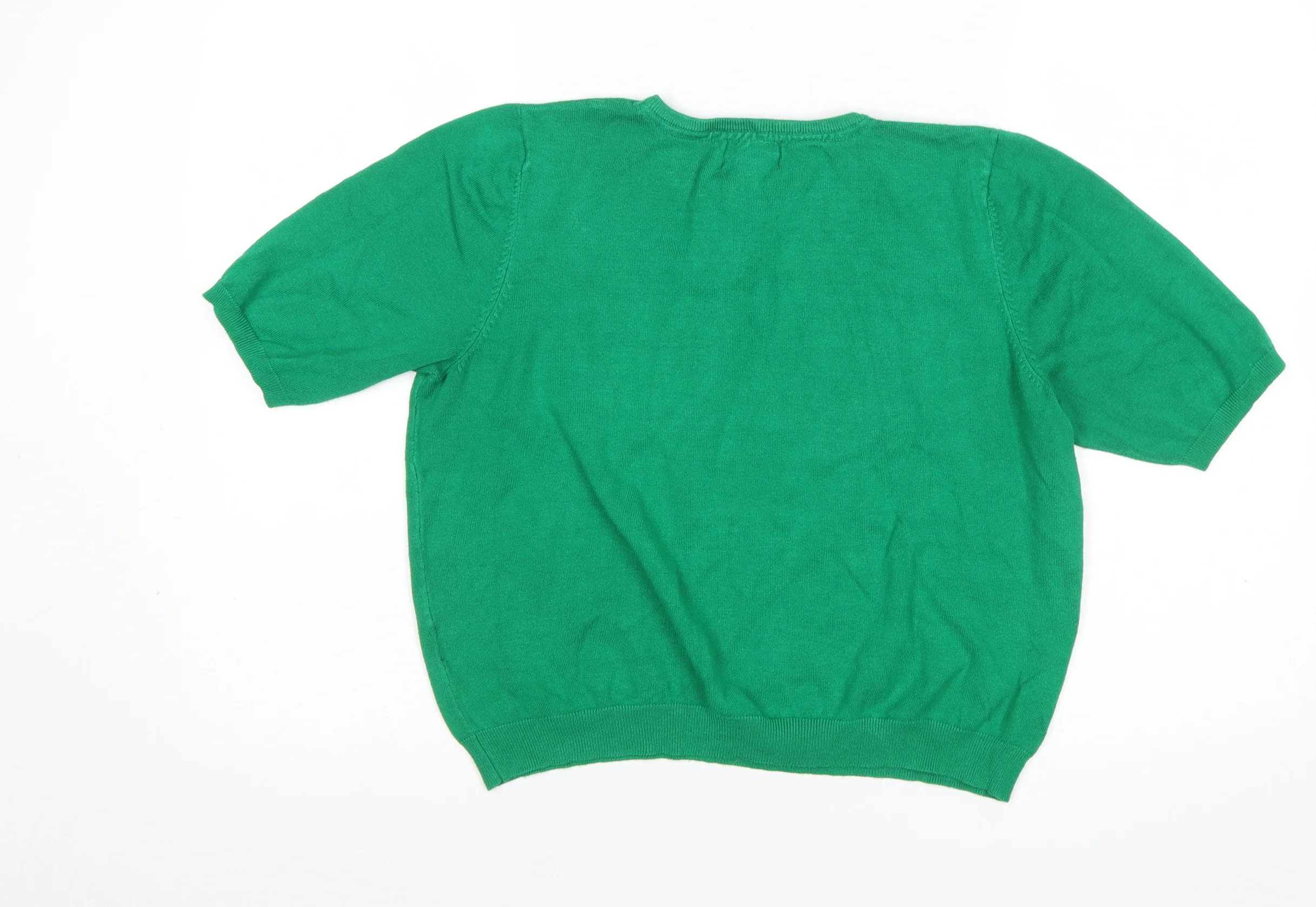 Lindy Bop Women's Green Short Sleeve Pullover Jumper Size L - Image 3