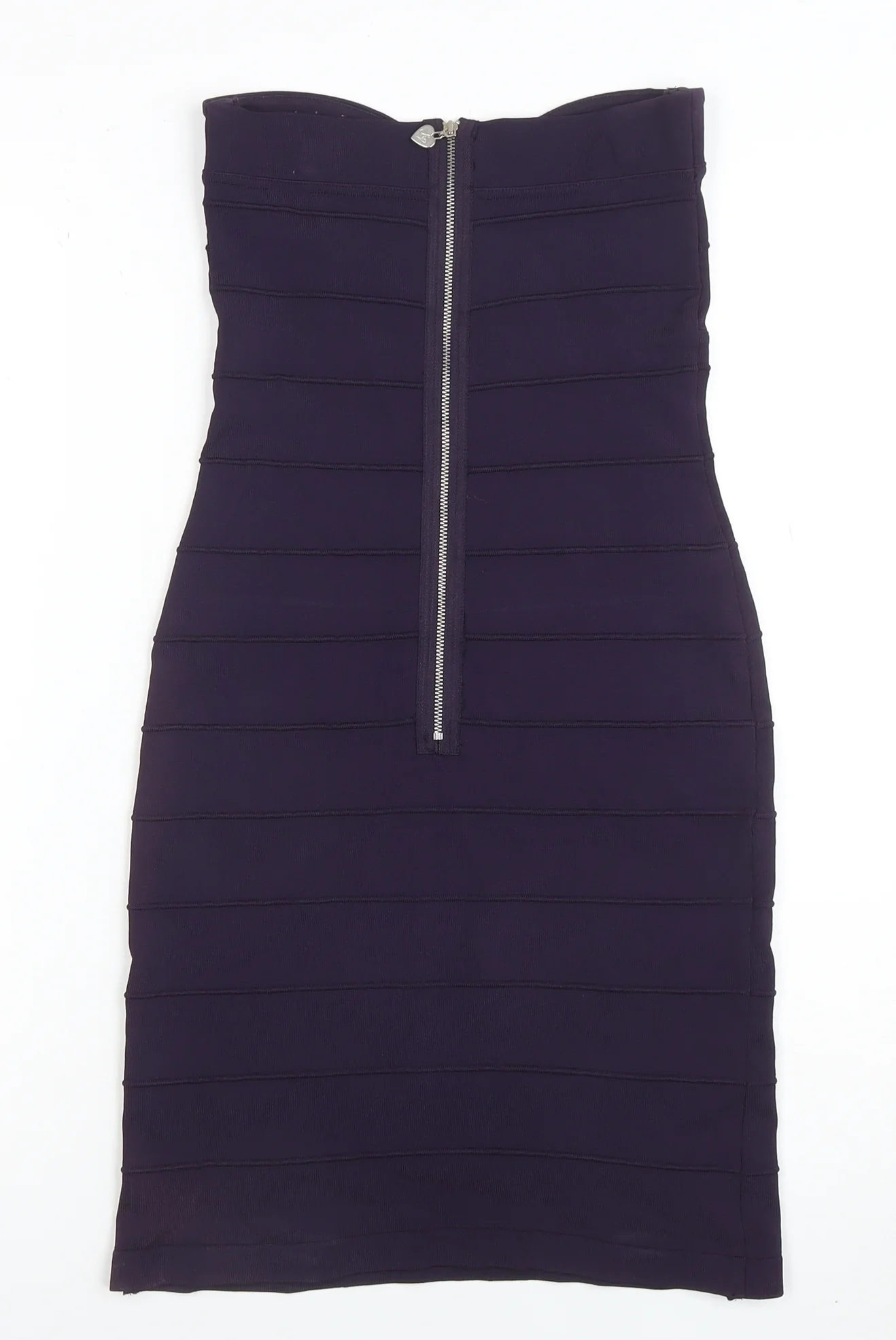 Lipsy London Women's Purple Size 8 Strapless Bodycon Dress - Image 3