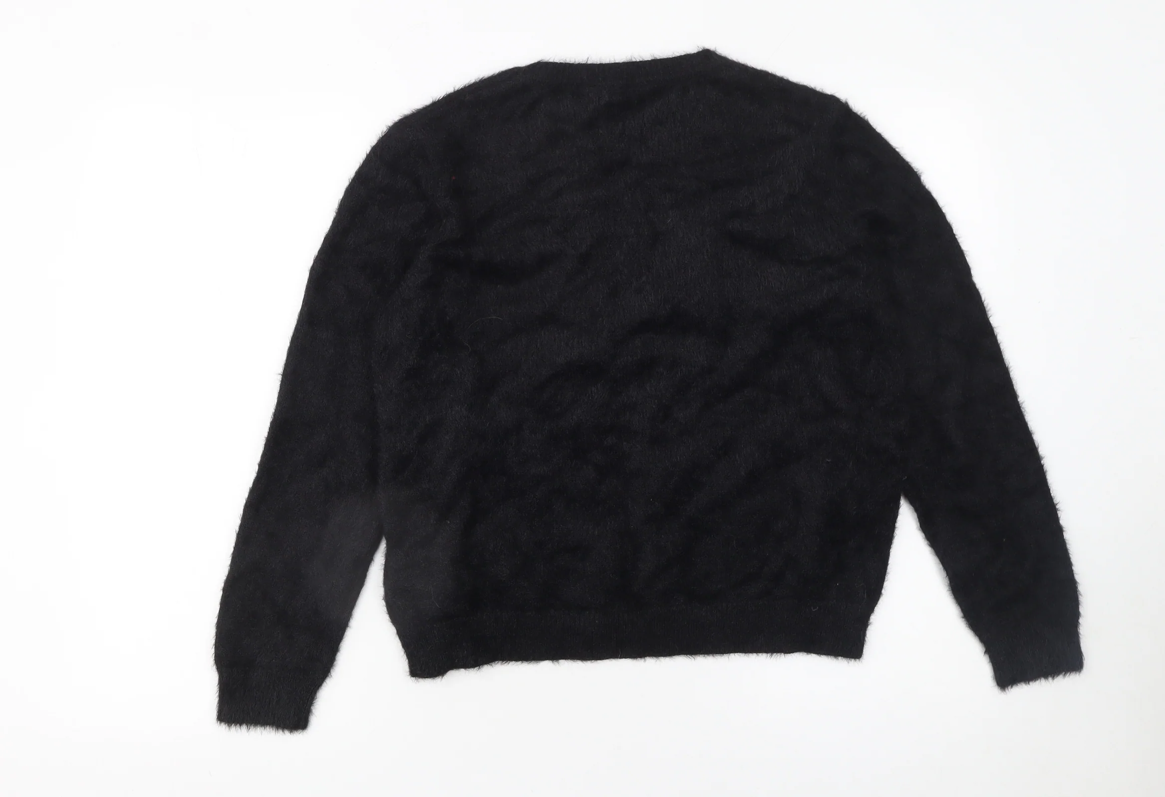 Lipsy Women Black Christmas Candy Kisses Jumper Size 14 - Image 3