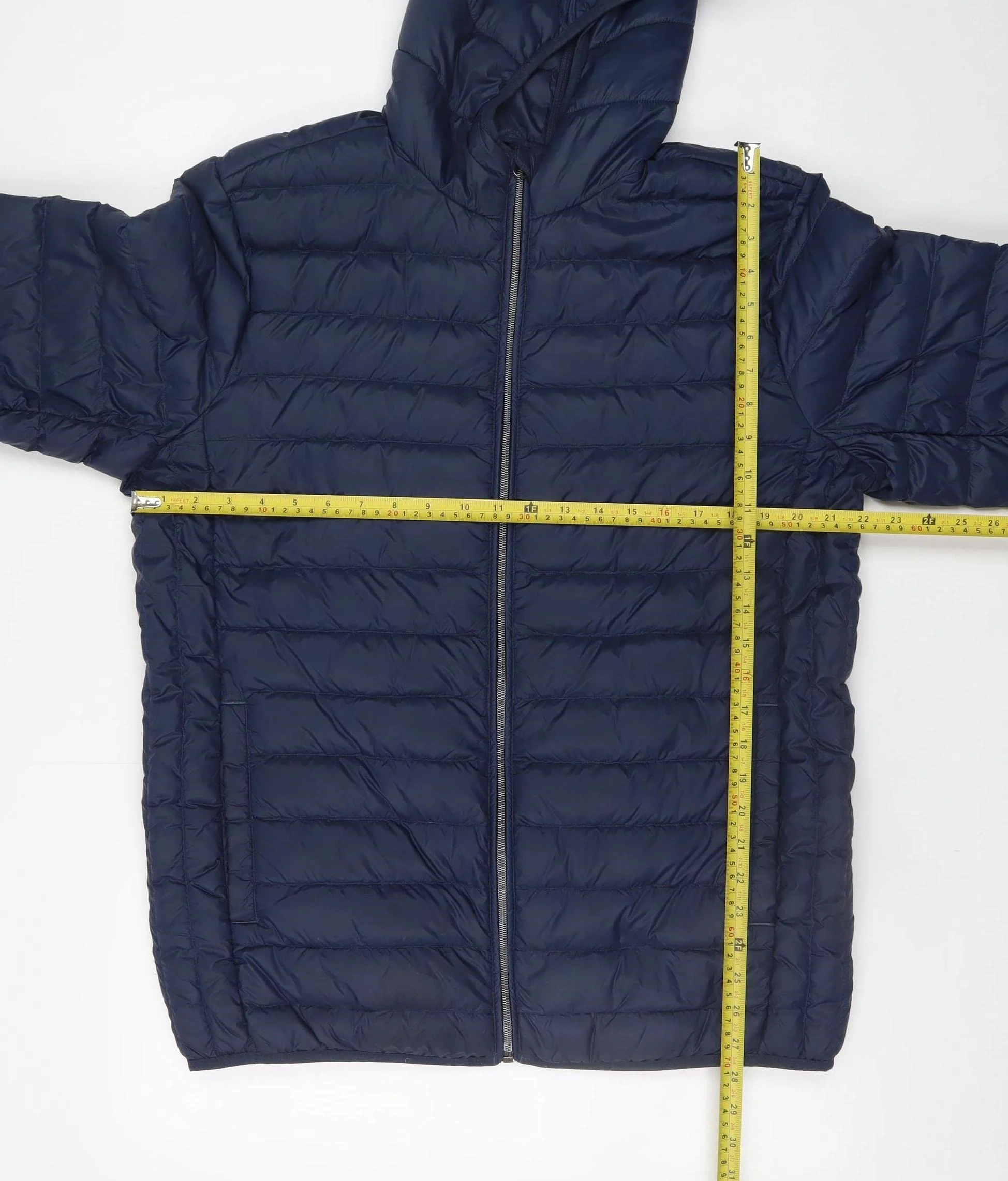 Livergy Men’s Blue Hooded Puffer Jacket Size 44 Regular Fit - Image 2