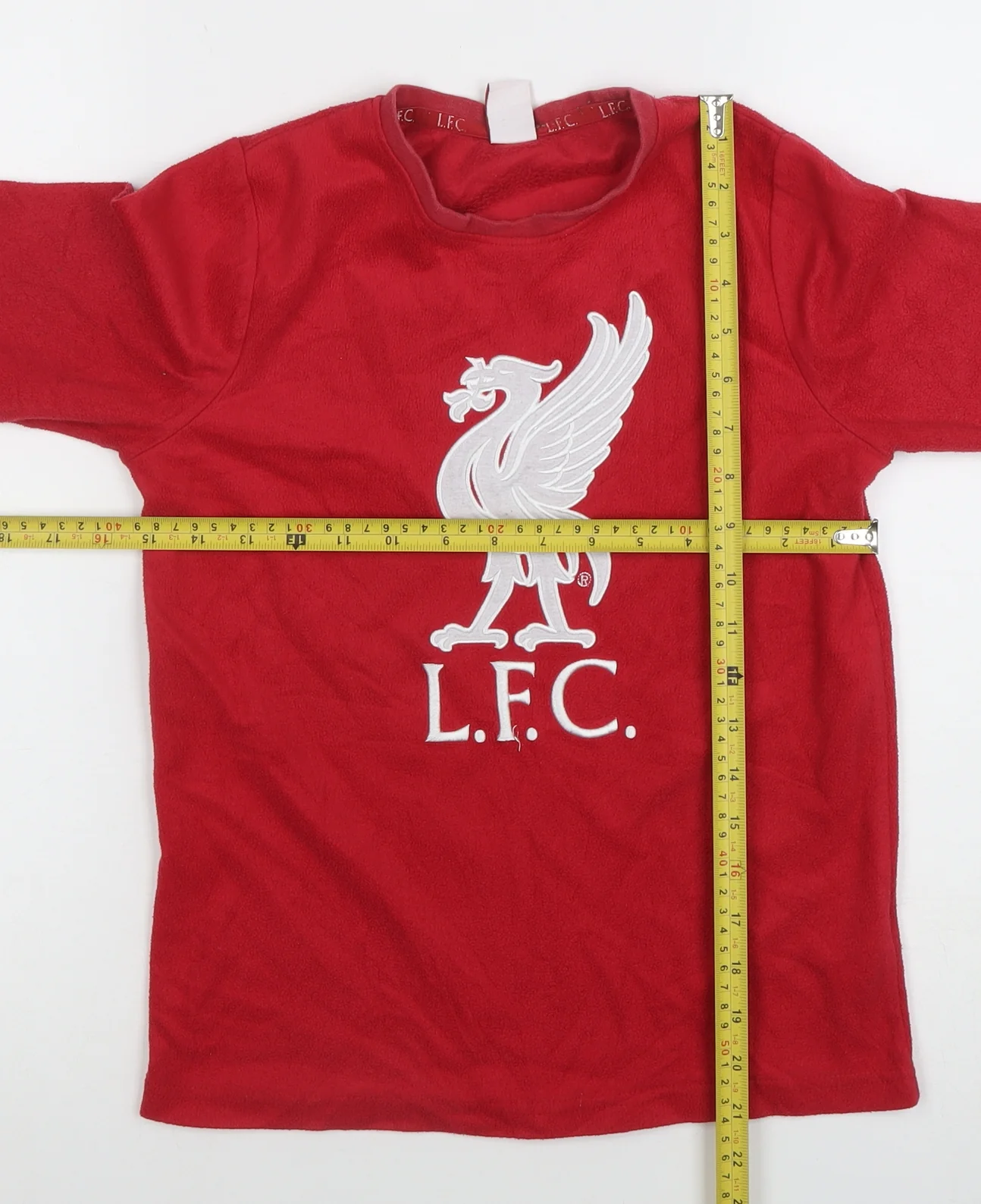 Liverpool FC Boys Red Fleece Pullover Sweatshirt Age 10-11 Years LFC Logo - Image 2