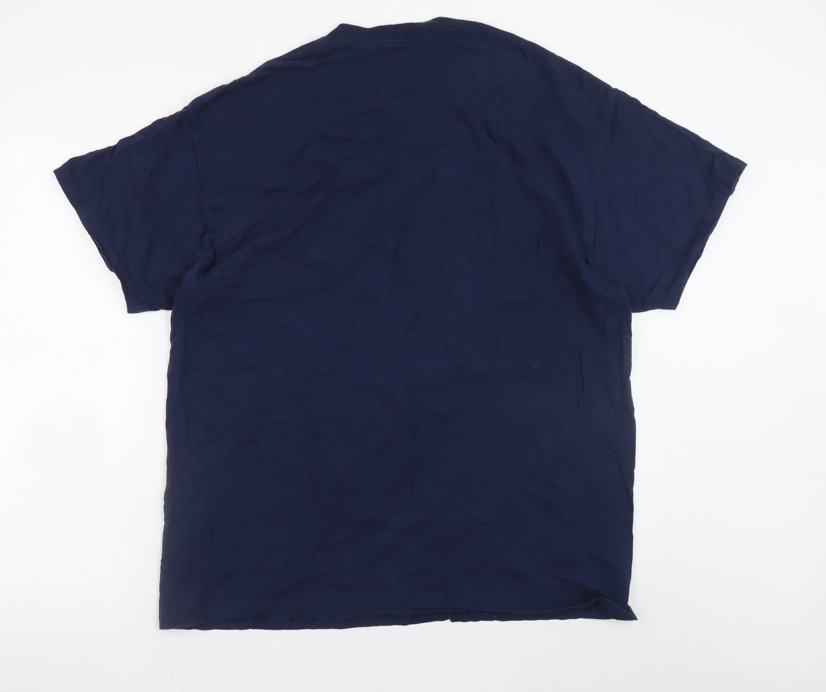 Longsands Men's Navy XL Graphic Raquet Club Cotton T-Shirt - Image 3