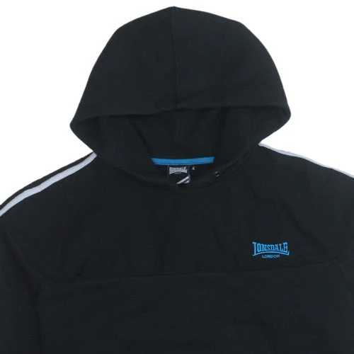 Lonsdale Men's Black Pullover Hoodie Size L Fleece Sportswear - Image 6