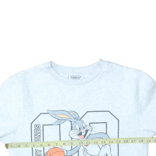 Looney Tunes Mens Grey Bugs Bunny Graphic Pullover Sweatshirt Size S - Image 3