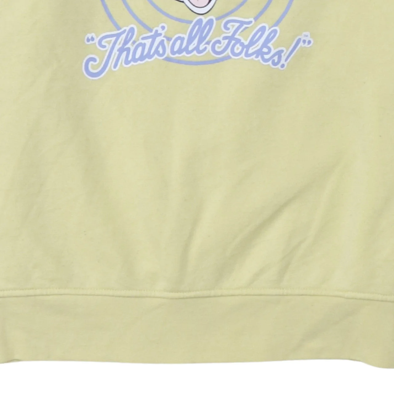 Looney Tunes Women's Yellow Crew Neck Pullover Sweatshirt Size S - Image 7