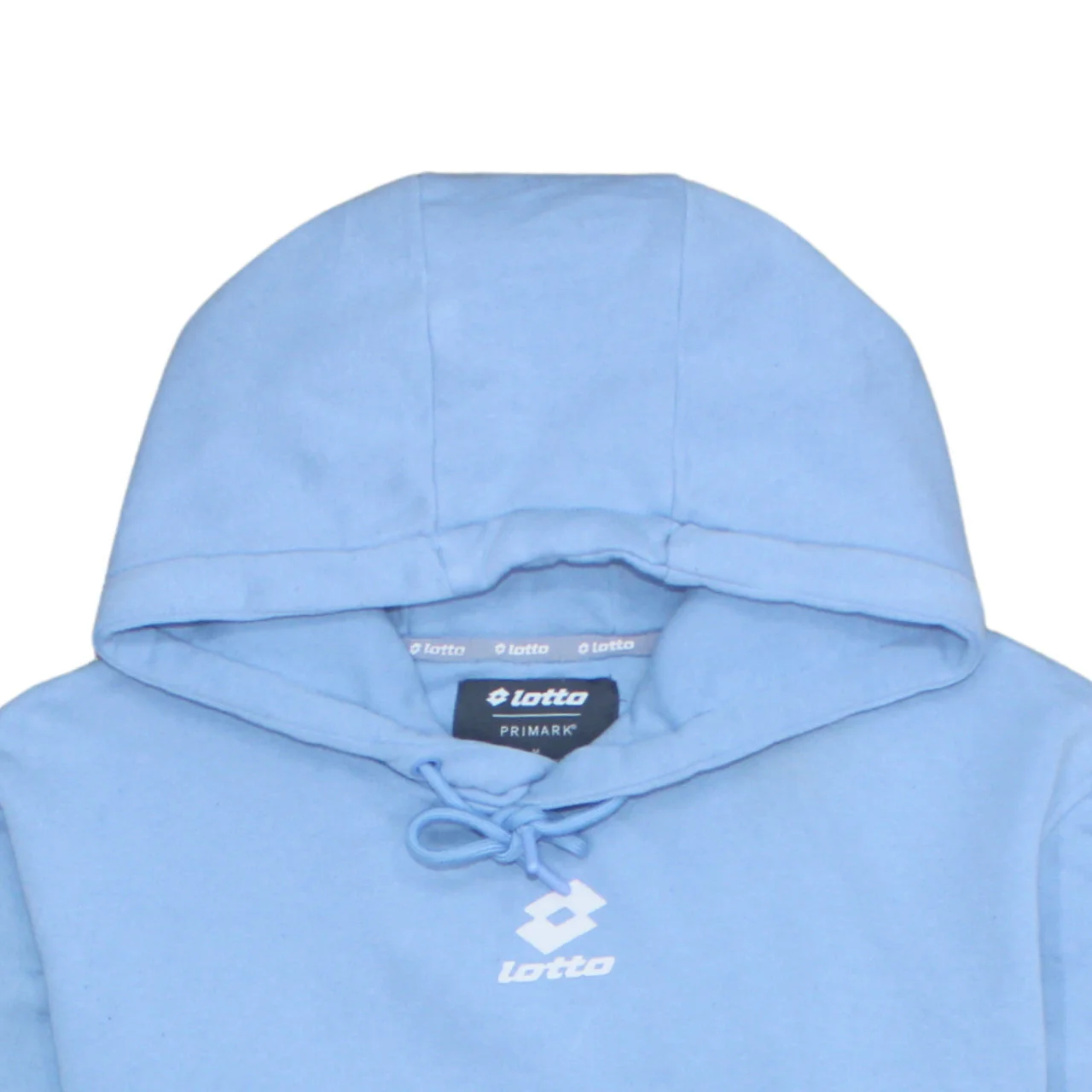 Lotto Men's Blue Pullover Hoodie Medium Sports Graphic Cotton - Image 7