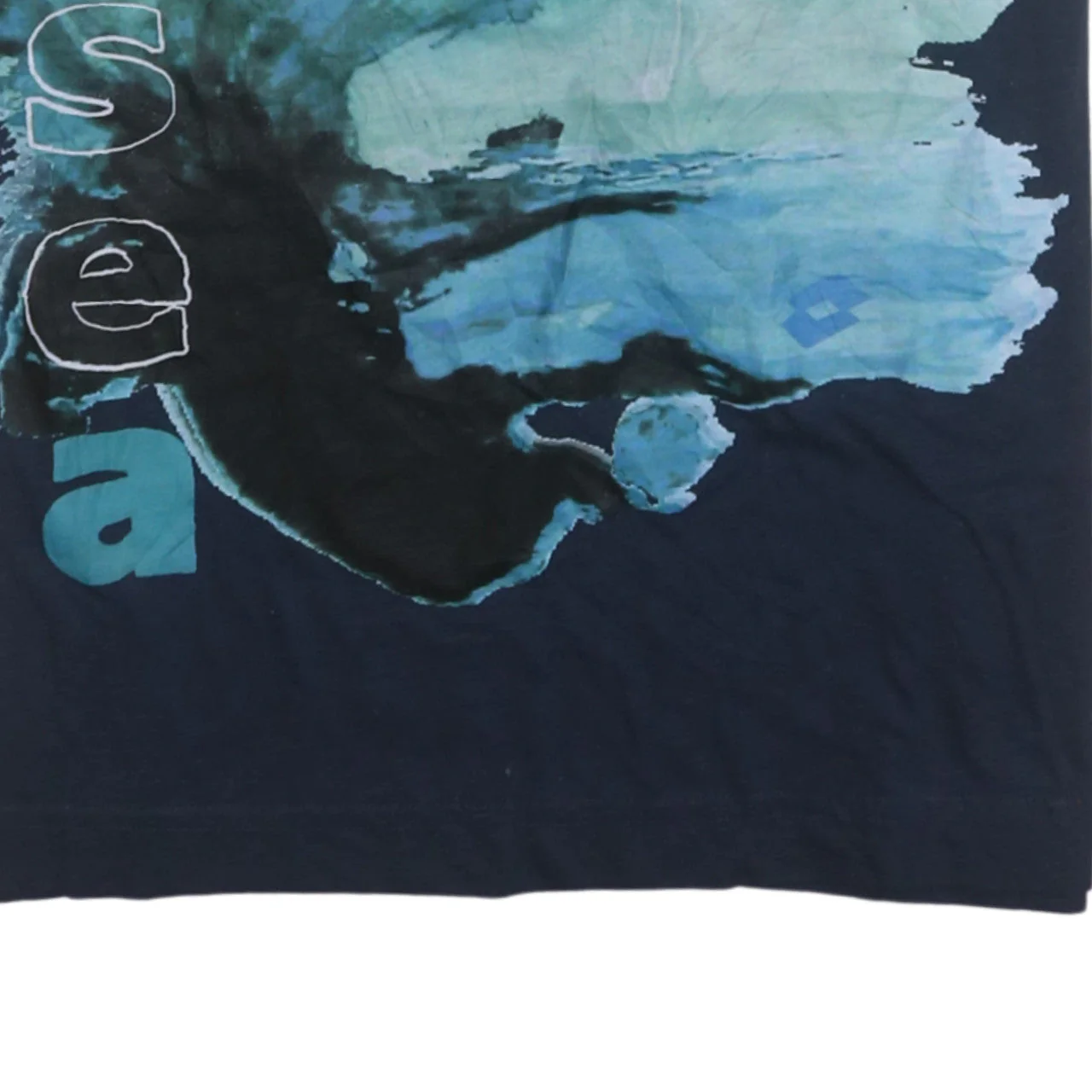 Lotto Men's Blue XL Graphic Sea Print Cotton T-Shirt - Image 7