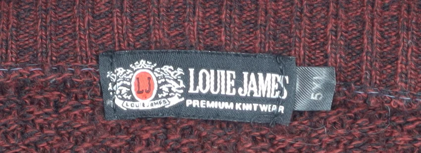 Louie James Men's Brown 5XL Cable Knit Button Cardigan - Image 4
