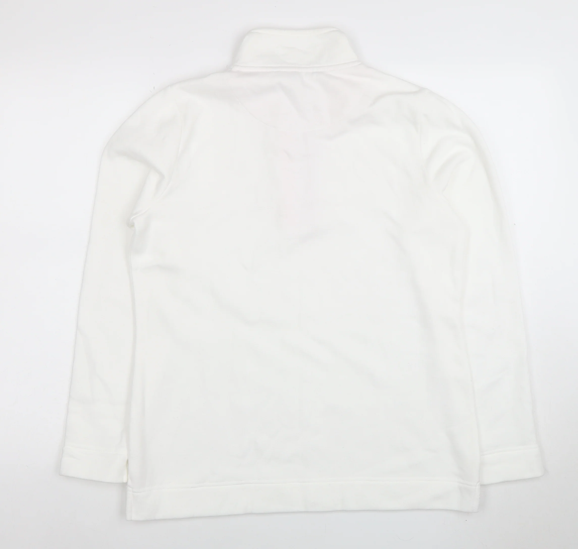 Love Leisure Women's White Size 10 Half Zip Fleece Sweatshirt - Image 3