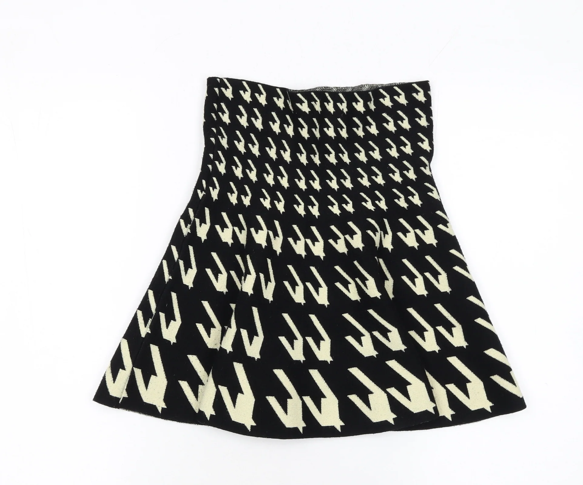 LUC-CE Womens Black A-Line Short Knit Skirt Size S - Image 3