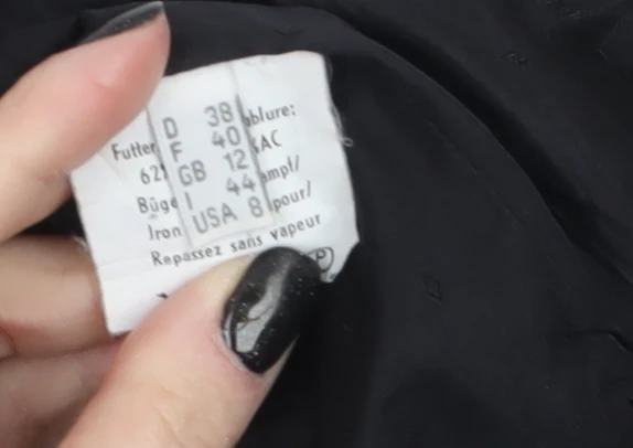Lutz Teutloff Womens Black Size 12 Bomber Jacket Water Resistant - Image 5