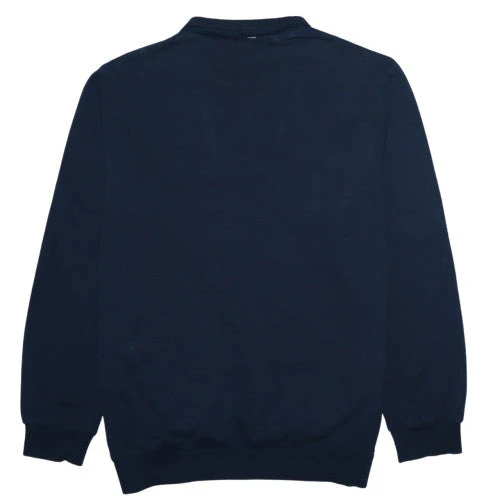 Lyle & Scott Men's Blue 1/2 Zip Collared Sweatshirt Size L - Image 4