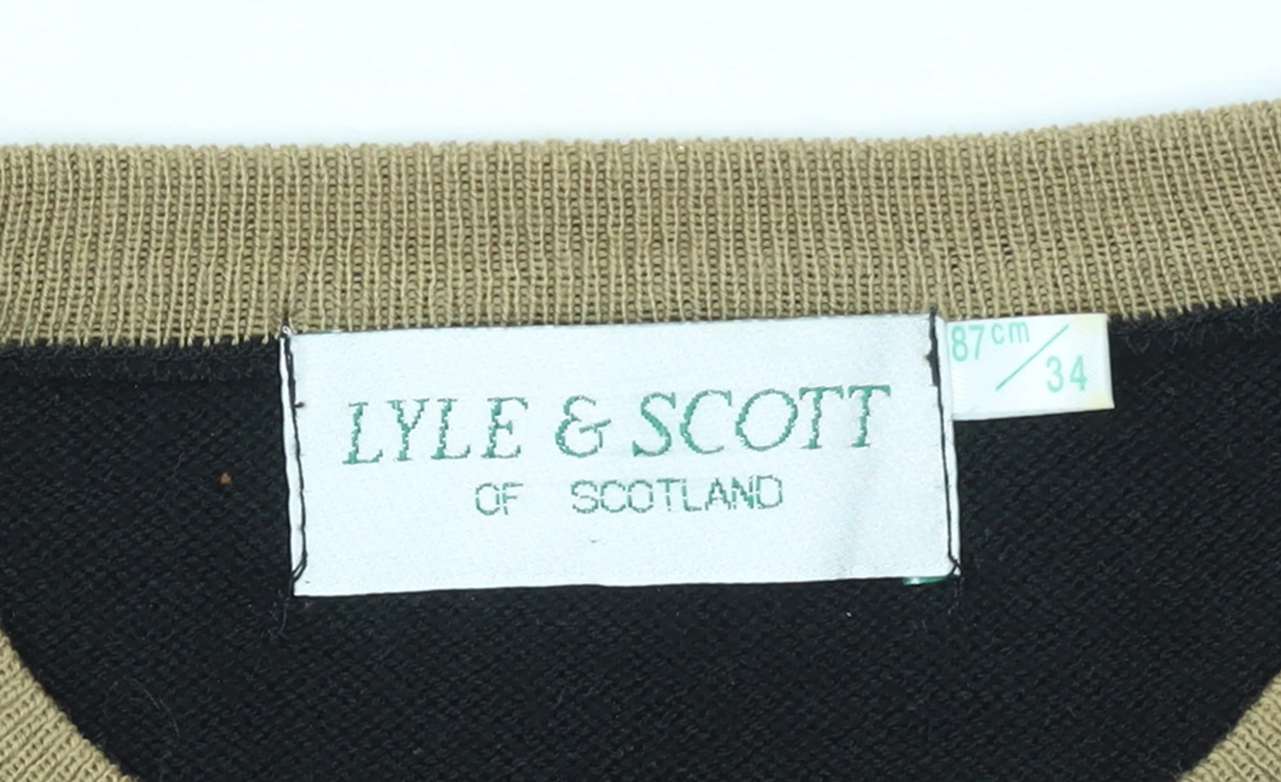Lyle & Scott Womens Black Wool Blend Crew Neck Short Sleeve Jumper Size 8 - Image 4