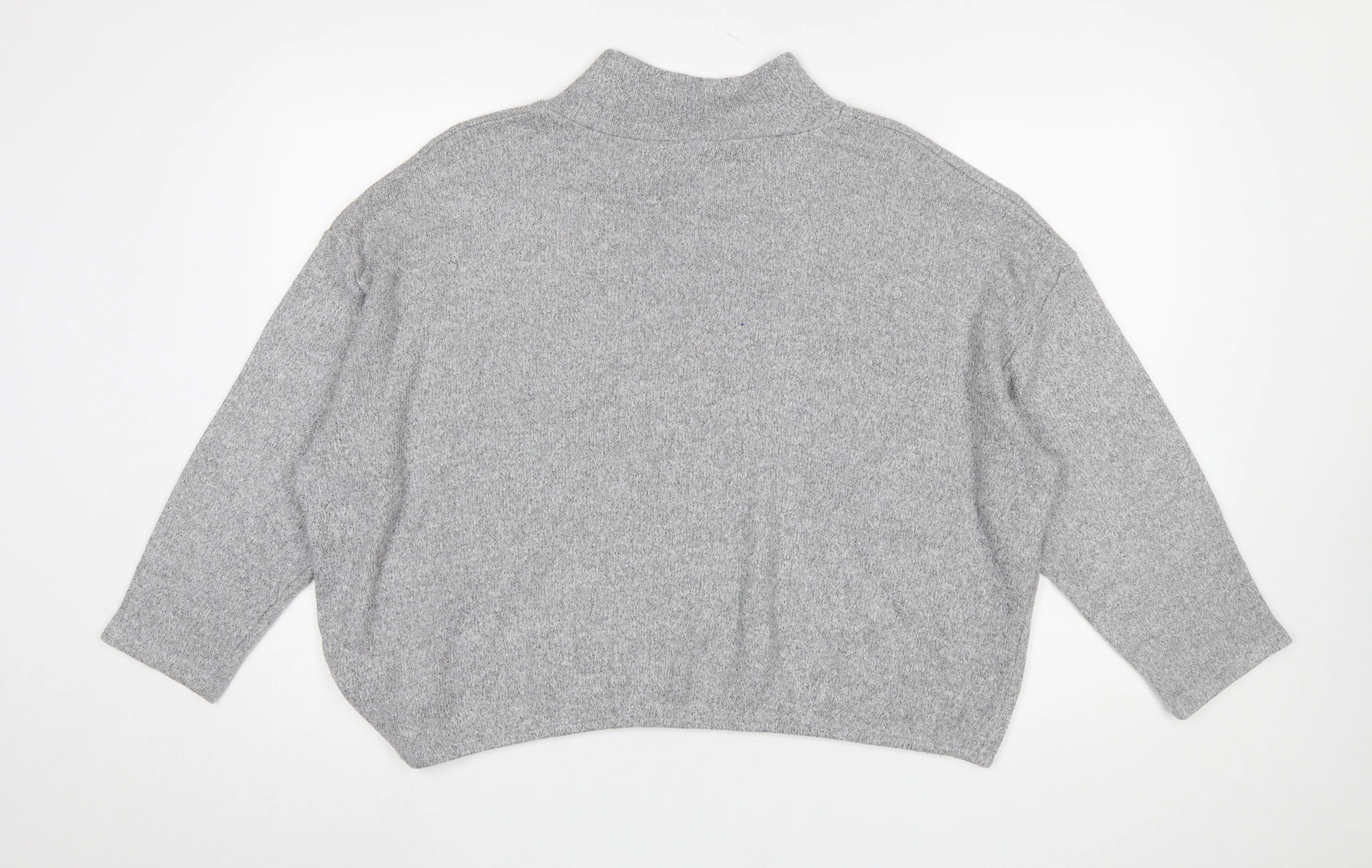 M&Co Petite Grey Mock Neck Knit Jumper Women’s Size 18 - Image 3