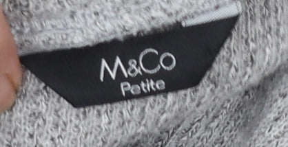 M&Co Petite Grey Mock Neck Knit Jumper Women’s Size 18 - Image 5