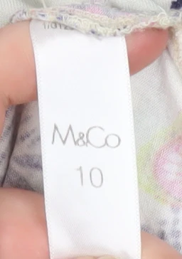 M&Co Women's Multicoloured Floral Viscose Sleeveless Camisole Top Size 10 - Image 5