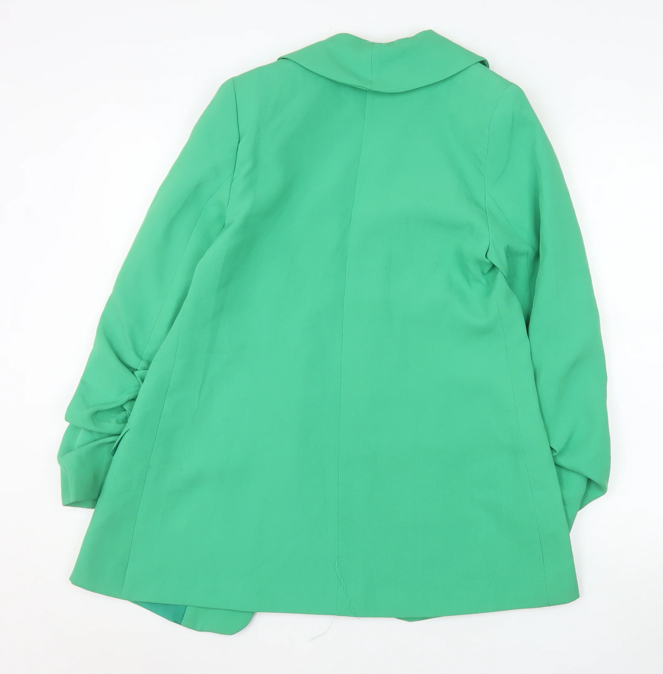 Maestro Woman Green Shawl Lapel Blazer Size 14 Regular Fit - Image 3