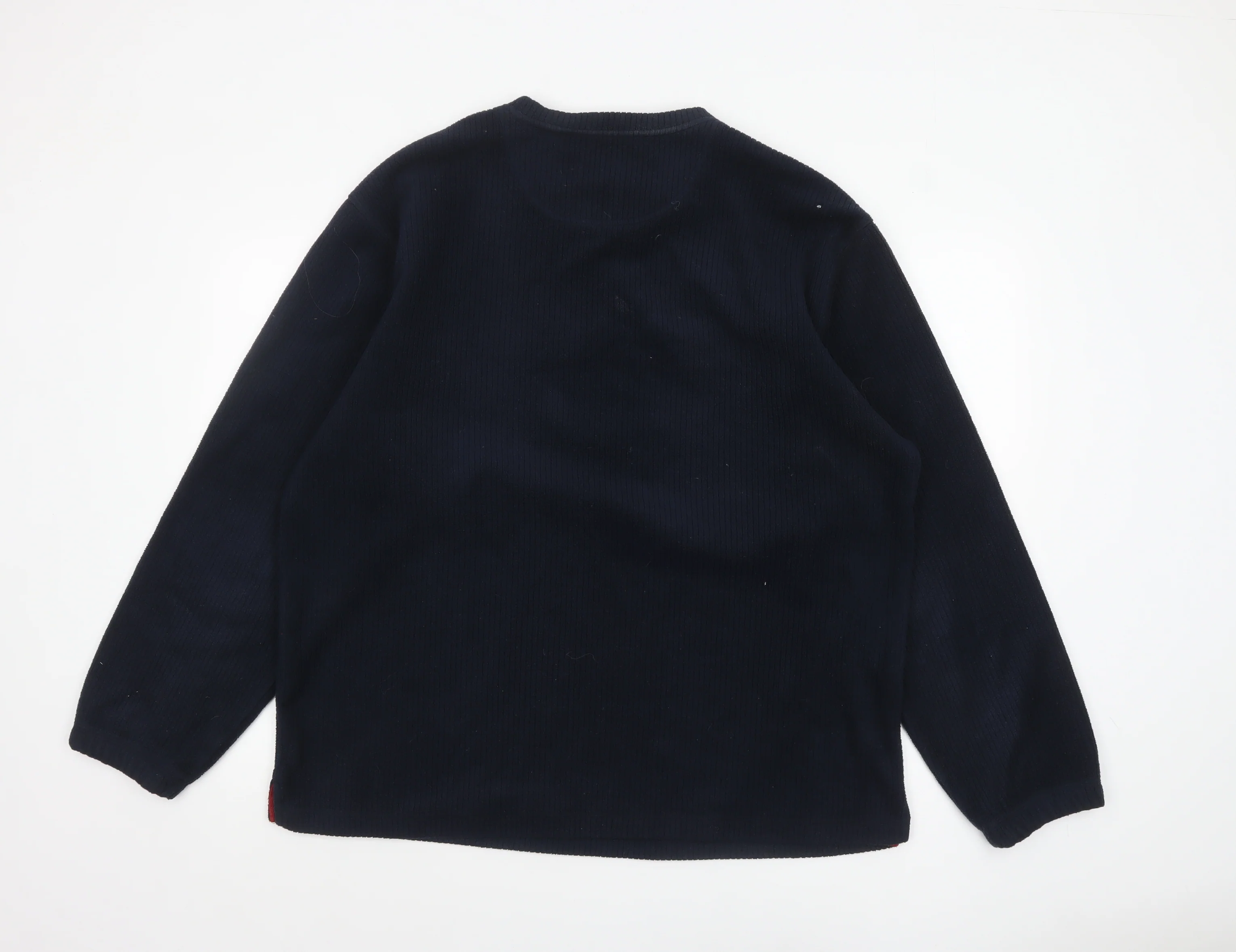 Maine New England Men's Blue V-Neck Fleece Sweatshirt XL - Image 3